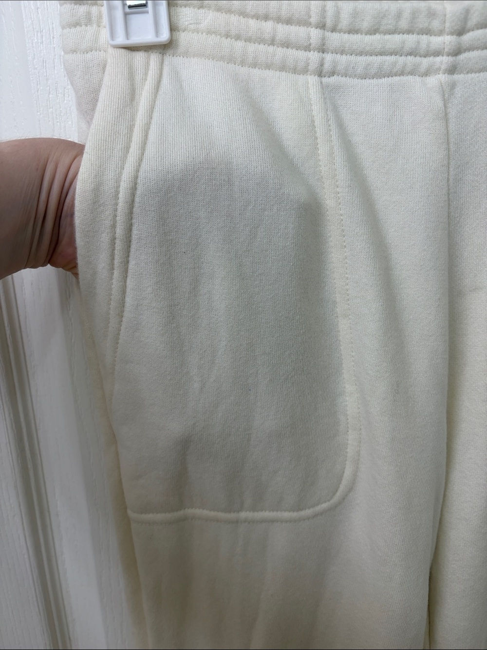Sablyn Sweatpants with Pockets in Blizzard - Picture 4 of 6